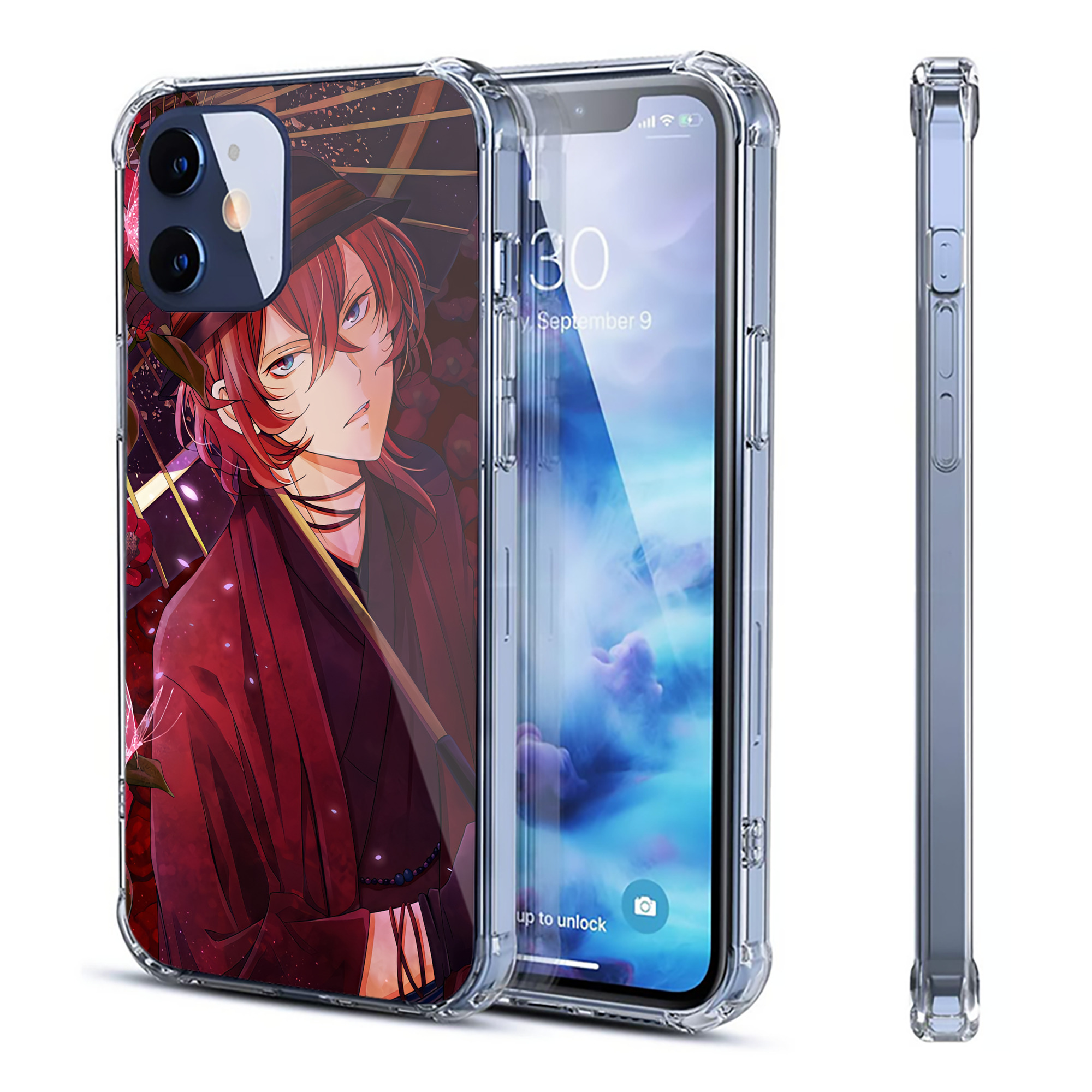 （画像用） 文豪ストレイドッグス Bungo Stray Dogs 【iPhone 12シリーズ対応】透明スマホケース（クリアソフトケース）
